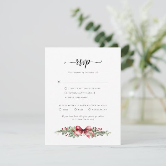 Christmas RSVP Card (スタンド正面)