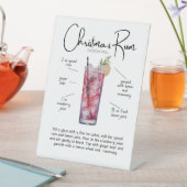 Christmas Rum Cocktail Pedestal Sign 台座サイン (インサイチュ)