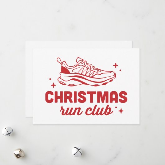 Christmas run club running group シーズンカード (正面/裏面インサイチュ)