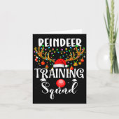Christmas Running Reindeer Runner Training Squad T カード (正面)
