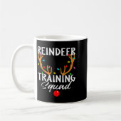 Christmas Running Reindeer Runner Training Squad T コーヒーマグカップ (左)