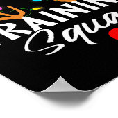 Christmas Running Reindeer Runner Training Squad T ポスター (角)