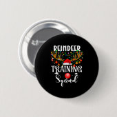 Christmas Running Reindeer Runner Training Squad T 缶バッジ (正面&裏面)