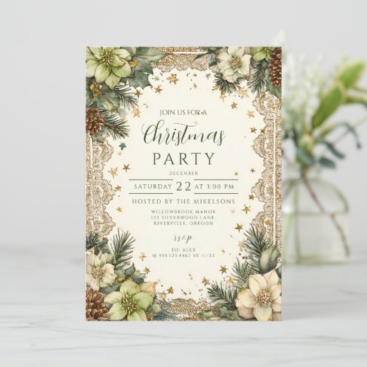 Christmas Rustic Woodland Charm 招待状 (スタンド正面)