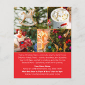 Christmas Sale Shopping Festive Red Business チラシ (裏面)