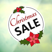 Christmas Sale Sticker - Holiday Window Cling ウィンドウサイン (シート3)