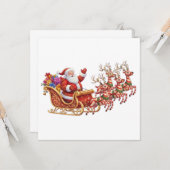 CHRISTMAS SANTA カード (正面/裏面インサイチュ)