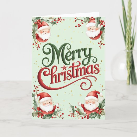 Christmas Santa シーズンカード (正面)
