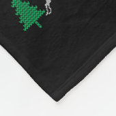 Christmas Santa 67 Six Seven Meme Ugly Sweater  フリースブランケット (角)