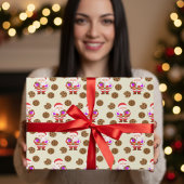 Christmas Santa And Cookie  ラッピングペーパー