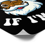 Christmas Santa Ask Your Mama If I'm Real Black Cl ポスター (角)