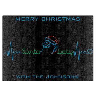 Christmas Santa Baby カッティングボード