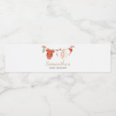 Christmas Santa Baby Shower ペットボトルラベル (シングルラベル)