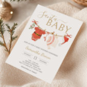 Christmas Santa Baby Shower 招待状
