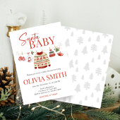 Christmas Santa Baby Shower 招待状