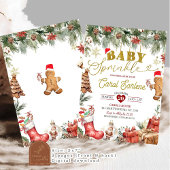 Christmas Santa Baby Sprinkle Baby Shower 招待状