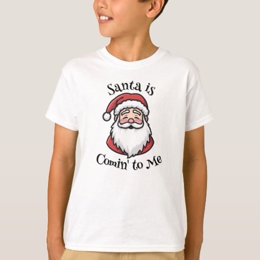 Christmas Santa Boy's T-Shirts Tシャツ (正面)