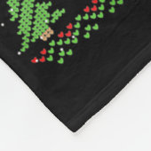 Christmas Santa Bysketbyll Player - Slam Dunk Ugly フリースブランケット (角)