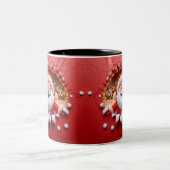 Christmas Santa Claus 3D Mugs| Merry Christmas Mug ツートーンマグカップ (中央)