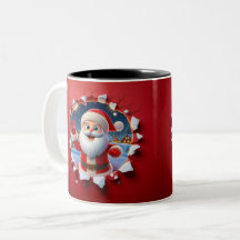 Christmas Santa Claus 3D Mugs| Merry Christmas Mug