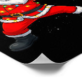 Christmas Santa Claus Baseball Tcher Boys Kids Tee ポスター (角)