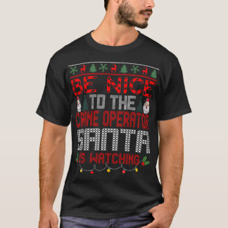 Christmas Santa Claus Crane Operator Gift  Tシャツ