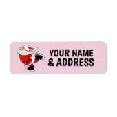  CHRISTMAS SANTA CLAUS  RETURN ADDRESS LABELS ラベル (正面)