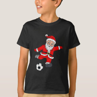 Christmas Santa Claus Soccer Ball  Tシャツ