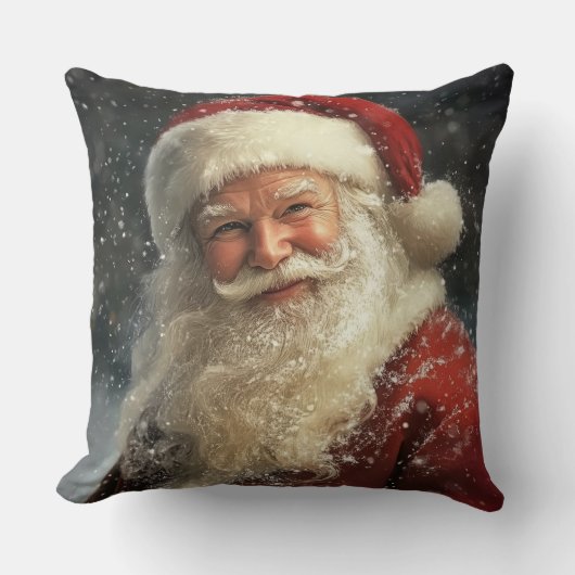 Christmas Santa Claus Throw Pillow クッション (正面)