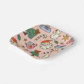 Christmas Santa Clause Party ペーパープレート (傾斜あり)