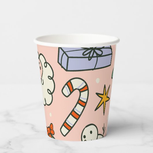 Christmas Santa Clause Party 紙コップ (裏面)