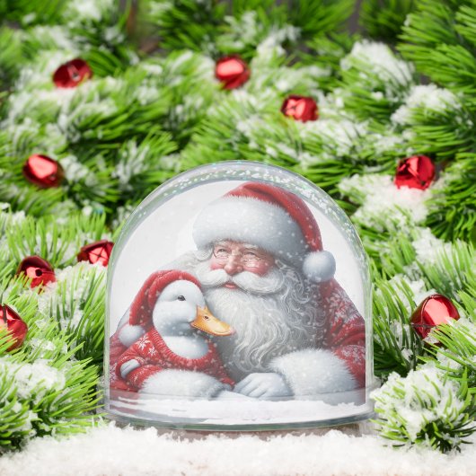 Christmas Santa Duck Snow Globe (クリスマス)