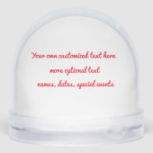 Christmas Santa Duck Snow Globe (裏面)