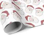Christmas Santa Face ラッピングペーパー (ロールコーナー)