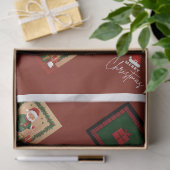  Christmas Santa & Gift Pattern Tissue Paper 薄葉紙 (ギフト)