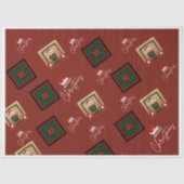 Christmas Santa & Gift Pattern Tissue Paper 薄葉紙 (正面)