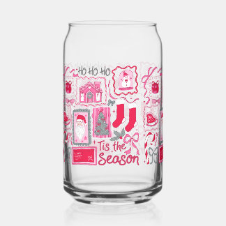 Christmas Santa Glass Can – Tis the Season Holiday ガラス缶