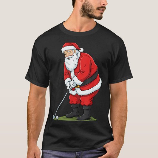 Christmas Santa Golf Golfer Xmas Funny Christmas G Tシャツ (正面)