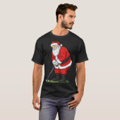 Christmas Santa Golf Golfer Xmas Funny Christmas G Tシャツ (正面フル)
