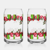 Christmas Santa Hats & Presents | Festive Holiday  ガラス缶 (右)