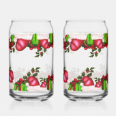 Christmas Santa Hats & Presents | Festive Holiday  ガラス缶 (裏面)