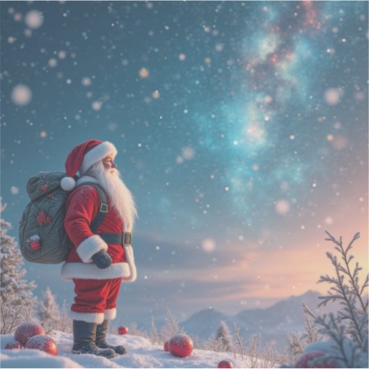 Christmas Santa in the North Pole シール (正面)