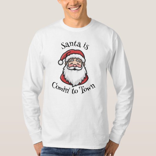 Christmas Santa Men's T-Shirts Tシャツ (正面)
