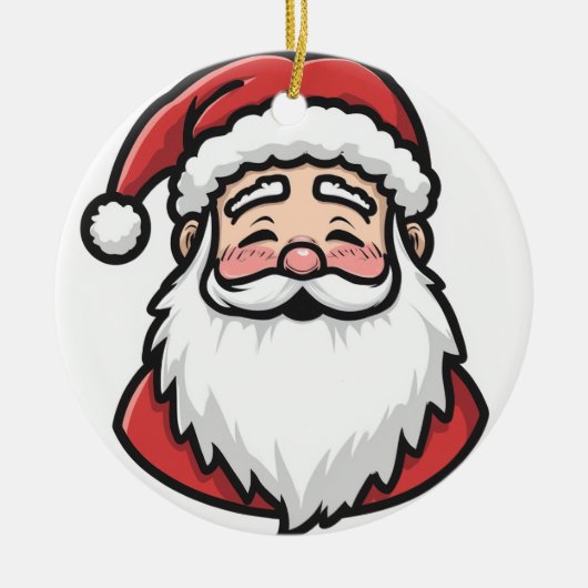 Christmas Santa Ornament セラミックオーナメント (正面)