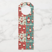 Christmas Santa Pattern Bottle Tags ボトルネックタグ (裏面)