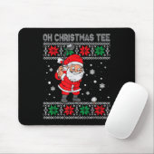 Christmas Santa Playing Golf Xmas Golfer For Mens マウスパッド (マウス)