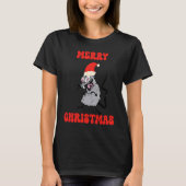 Christmas Santa Rat Ugly Tシャツ (正面)