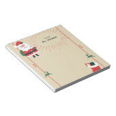 Christmas Santa & Reindeer Boho Notepad ノートパッド (アングル)