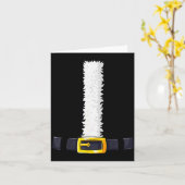 Christmas Santa-santa Claus Costume Fun Santa Suit カード (黄色い花)