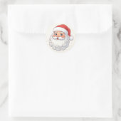 Christmas Santa Sticker  ラウンドシール (バッグ)